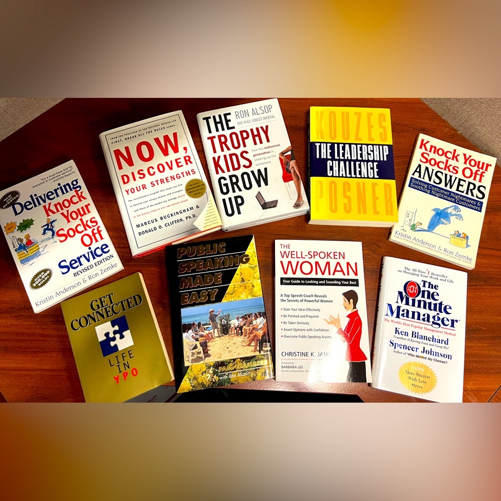 Lot of 9 leadership and professionalism improvement books
